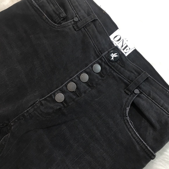 One Teaspoon Westwood Low Rider Distressed Jeans - Picture 5 of 8